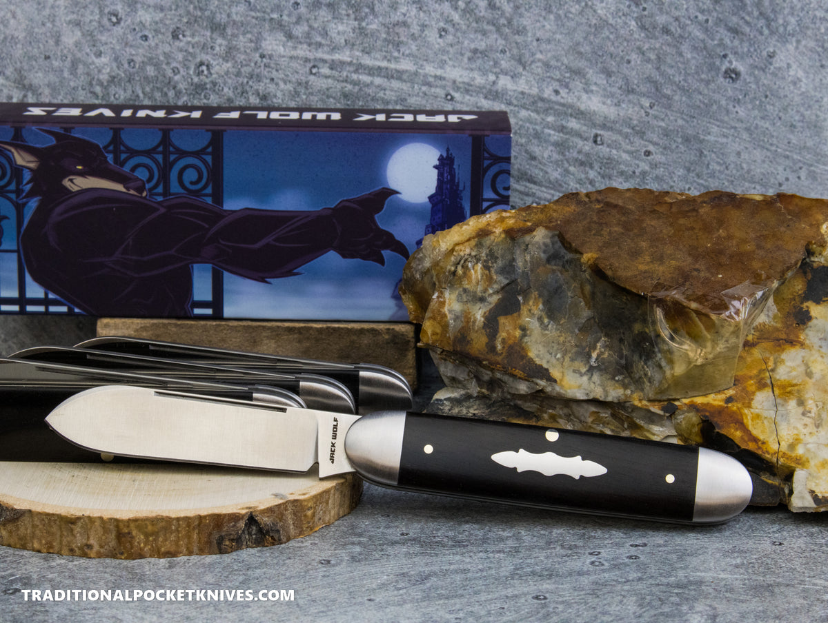 Jack Wolf Knives Equal End Ebony Wood - Gateway Series