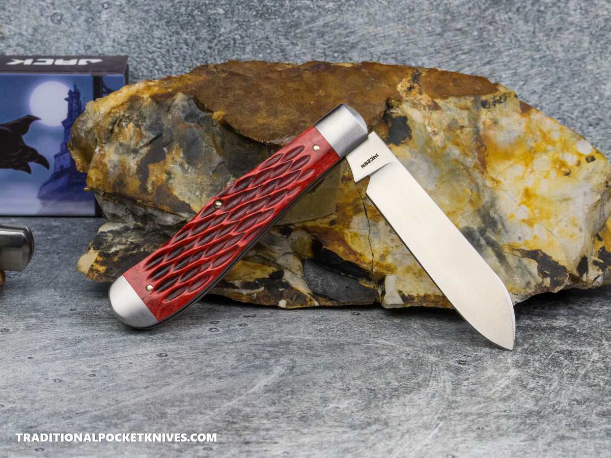 Jack Wolf Knives Gateway Eureka Red Jigged Bone - Gateway Series - Dealer Exclusive