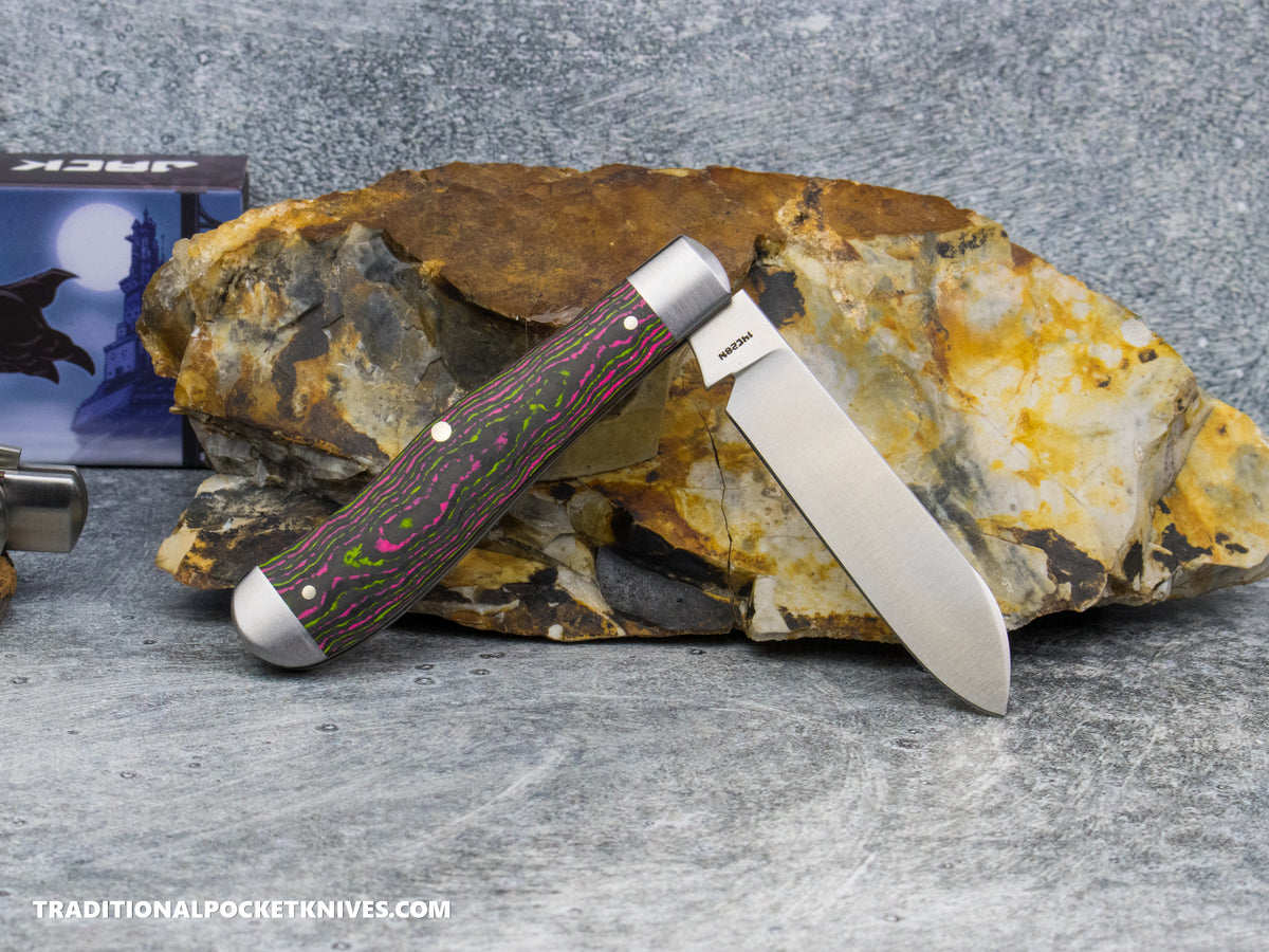 Jack Wolf Knives Gateway Eureka CamoCarbon Watermelon Sugar - Gateway Series