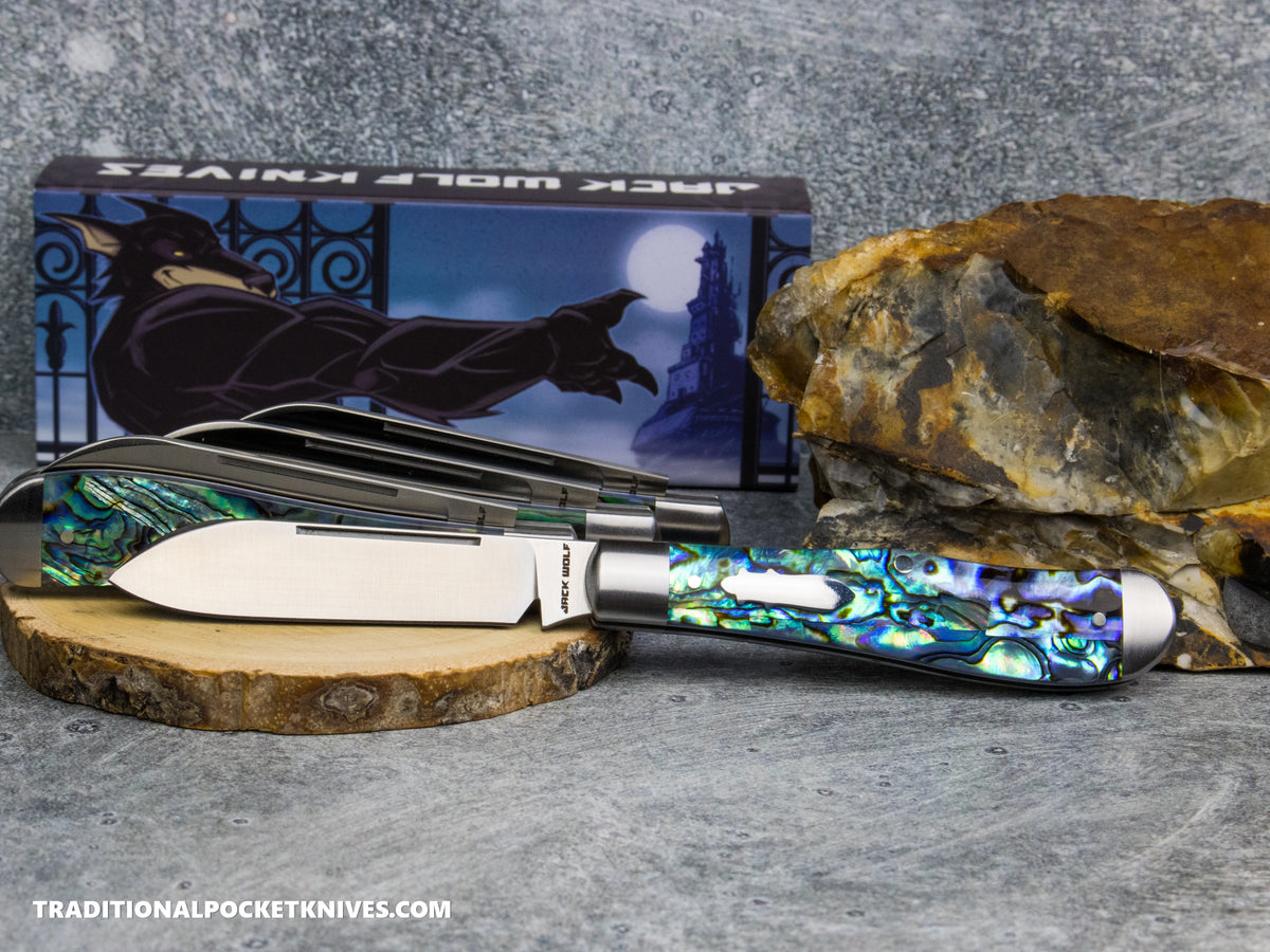 Jack Wolf Knives Gateway Eureka Abalone - Gateway Series