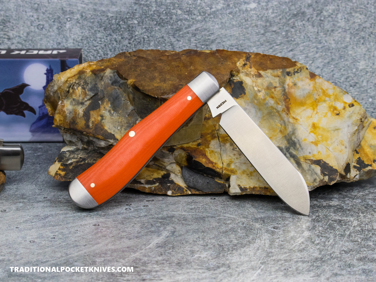 Jack Wolf Knives Gateway Eureka Vibe Linen Bengal Orange - Gateway Series