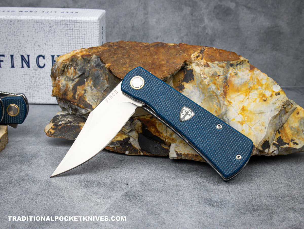 Finch Drifter Blue Micarta