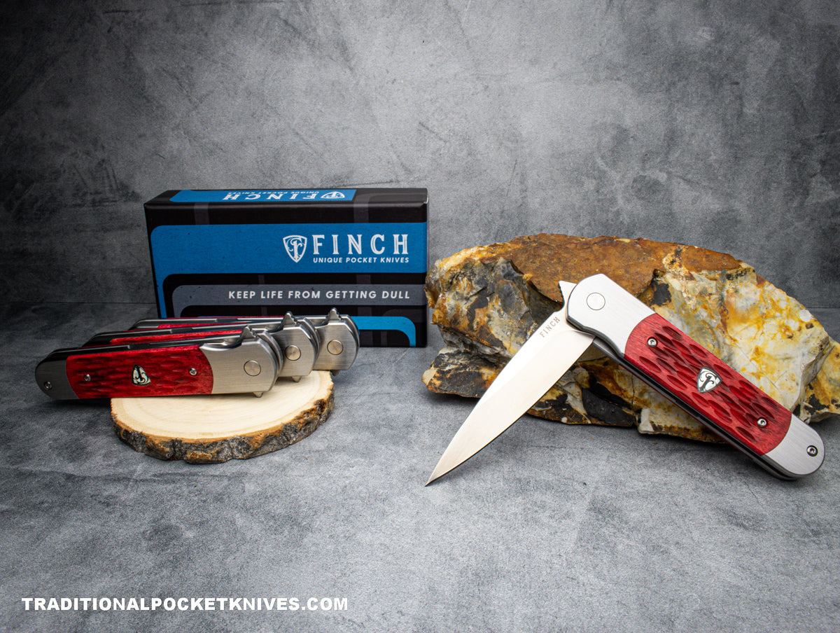 Finch RoadRunner Red Jigged Bone