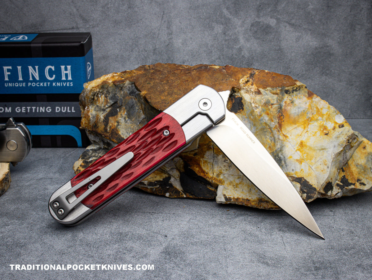 Finch RoadRunner Red Jigged Bone