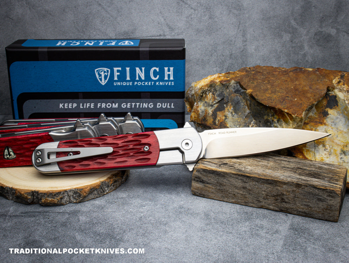 Finch RoadRunner Red Jigged Bone