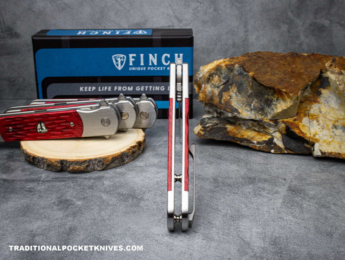 Finch RoadRunner Red Jigged Bone