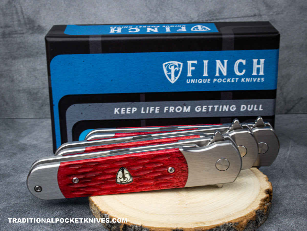 Finch RoadRunner Red Jigged Bone