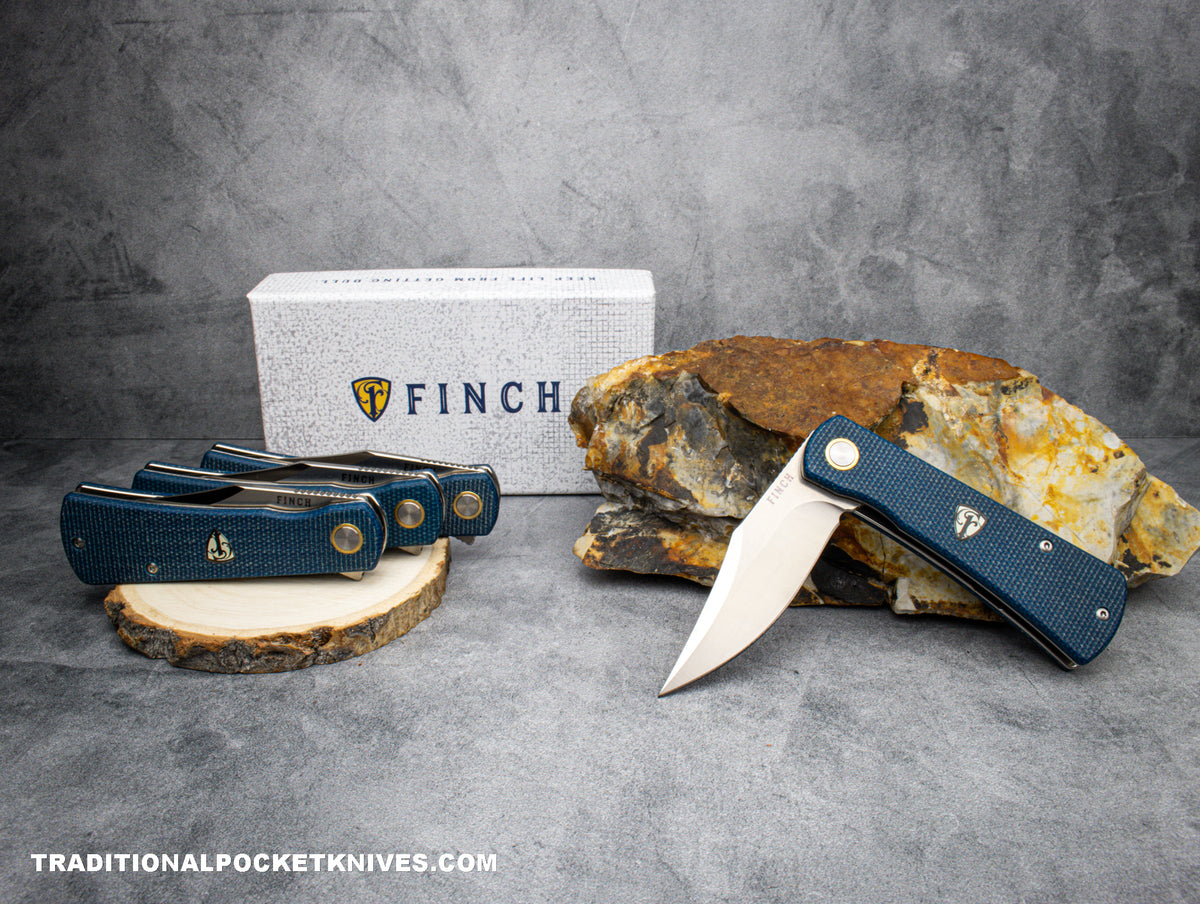 Finch Drifter Blue Micarta