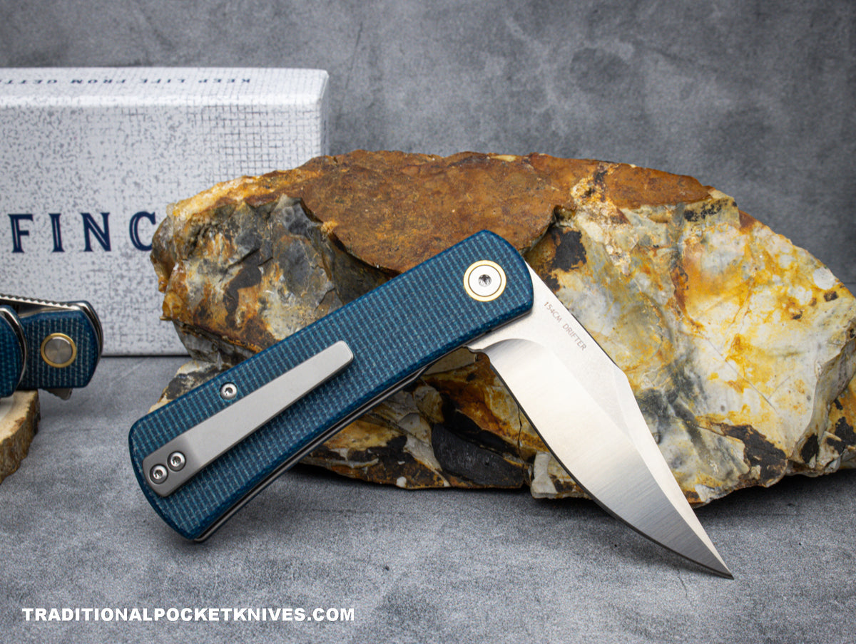 Finch Drifter Blue Micarta