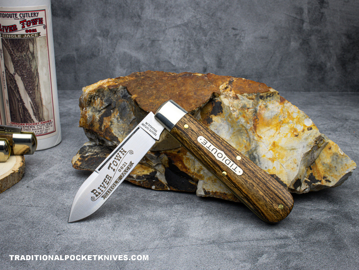 Great Eastern Cutlery #862123 Tidioute Cutlery River Town Single Jack Exotic Mexican Bocote Wood