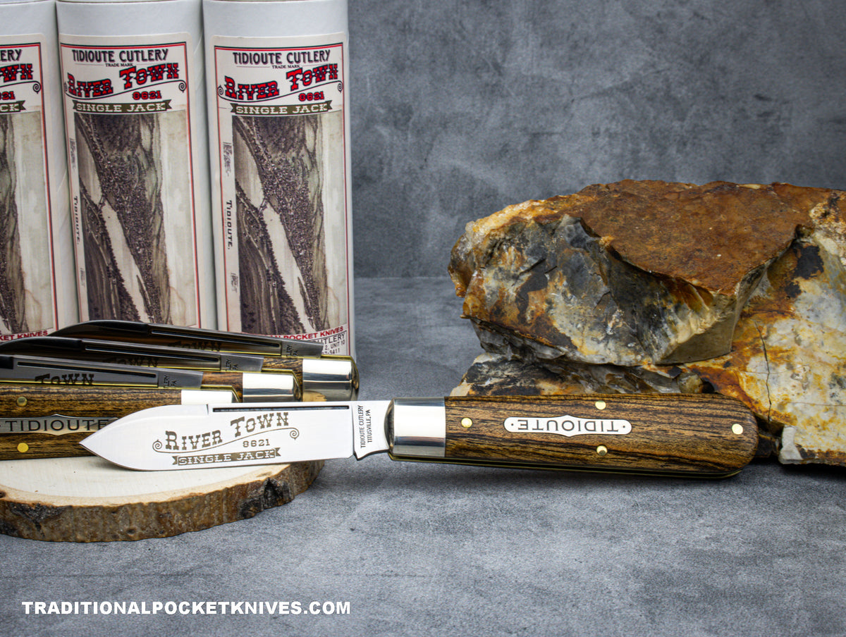 Great Eastern Cutlery #862123 Tidioute Cutlery River Town Single Jack Exotic Mexican Bocote Wood