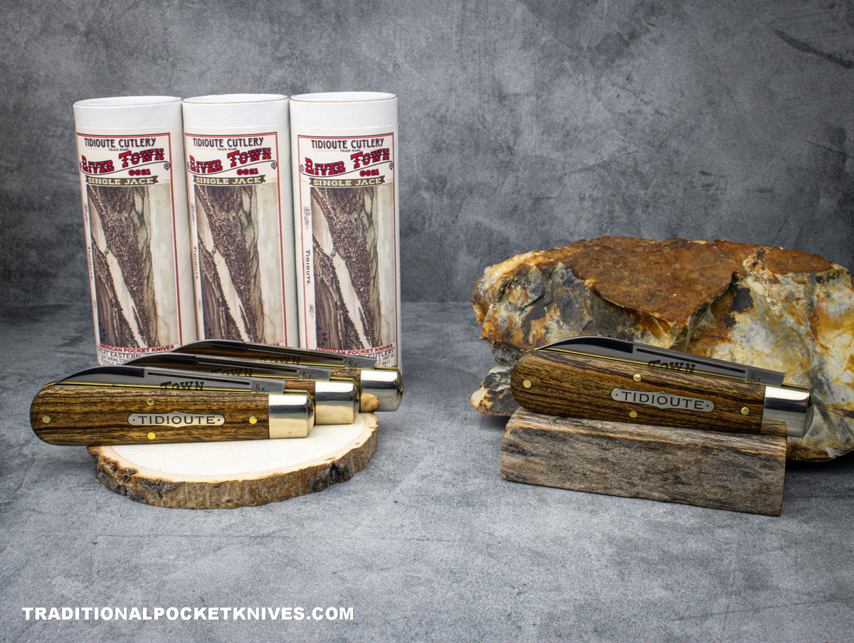 Great Eastern Cutlery #862123 Tidioute Cutlery River Town Single Jack Exotic Mexican Bocote Wood