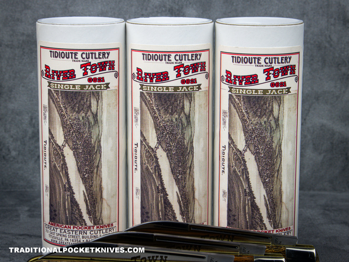 Great Eastern Cutlery #862123 Tidioute Cutlery River Town Single Jack Exotic Mexican Bocote Wood