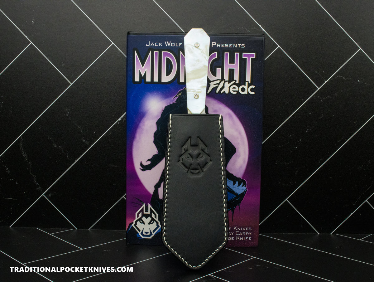 Jack Wolf Knives Exclusive Midnight FIXedc Mother of Pearl