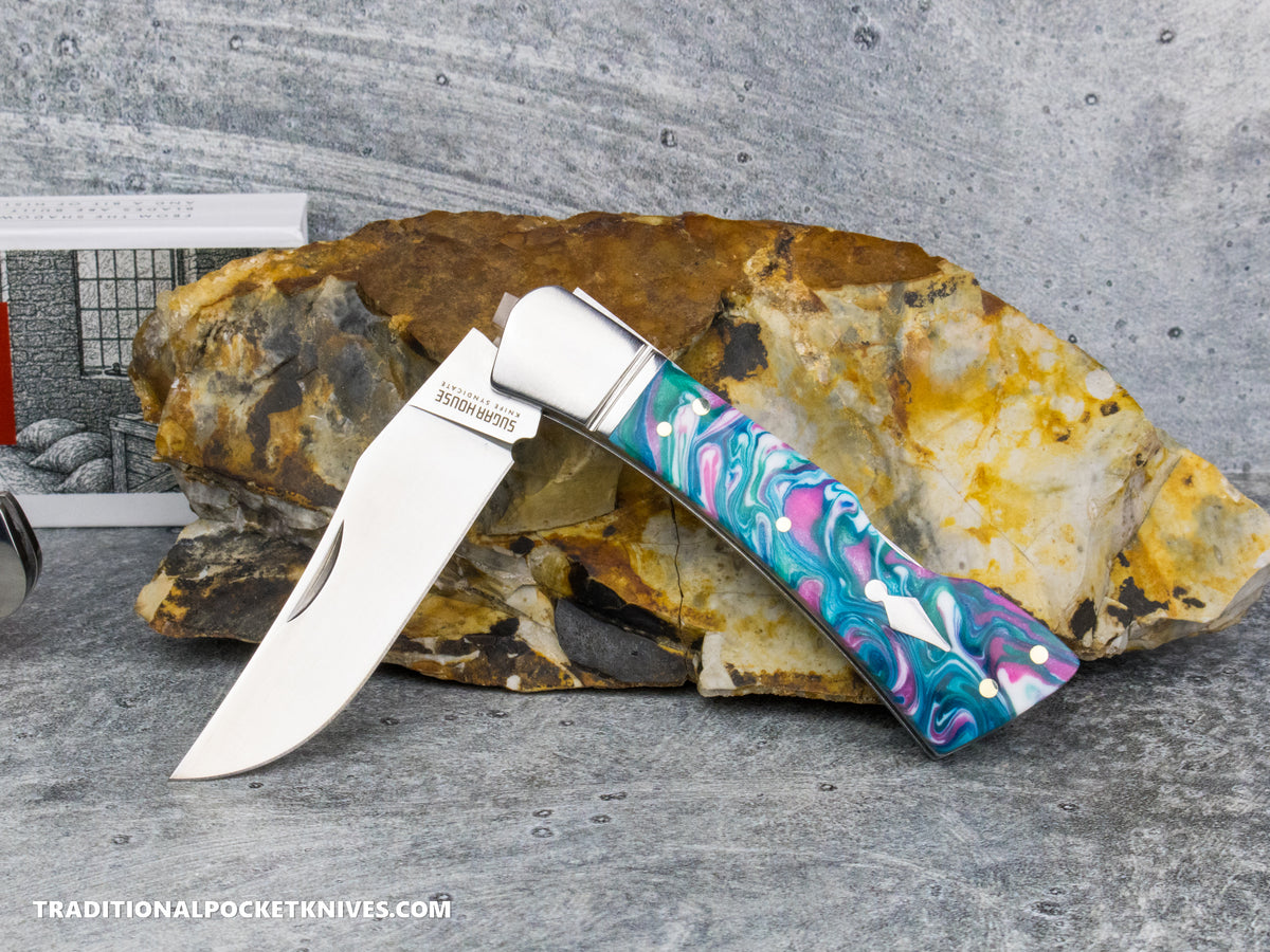 Finch Flying Goddess Cotton Candy Resin - Sugar House Knife Syndicate Series