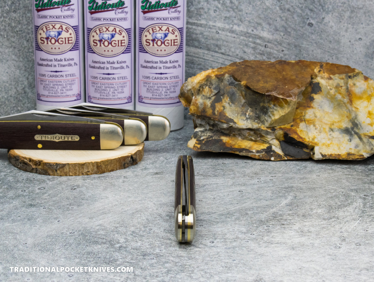 Great Eastern Cutlery #981226 Tidioute Cutlery Texas Stogie Purple Heart Wood