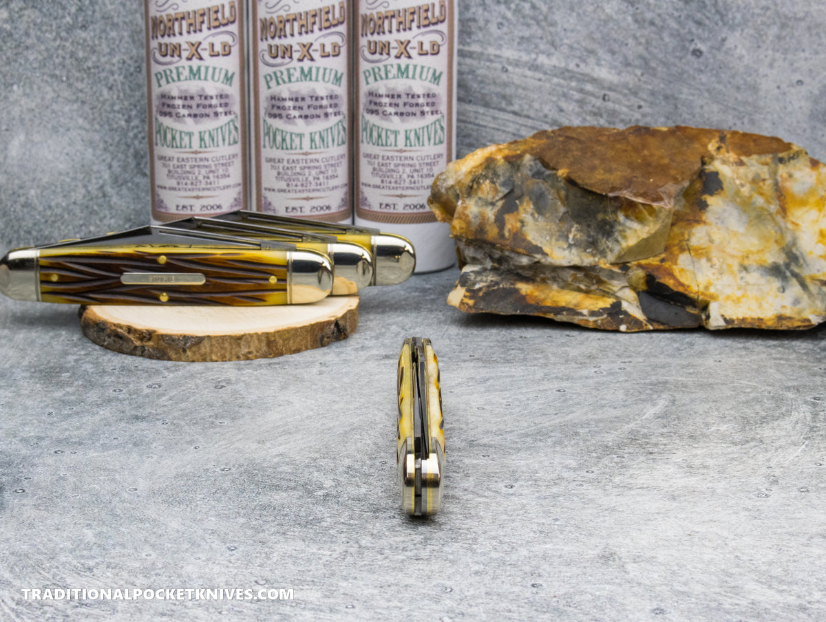 Great Eastern Cutlery #981226 Northfield UNXLD Texas Stogie India Bengal Bone