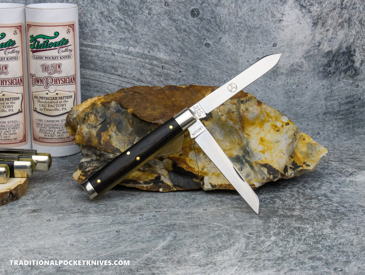 Great Eastern Cutlery #412226 Tidioute Cutlery Town Physician Gabon Ebony