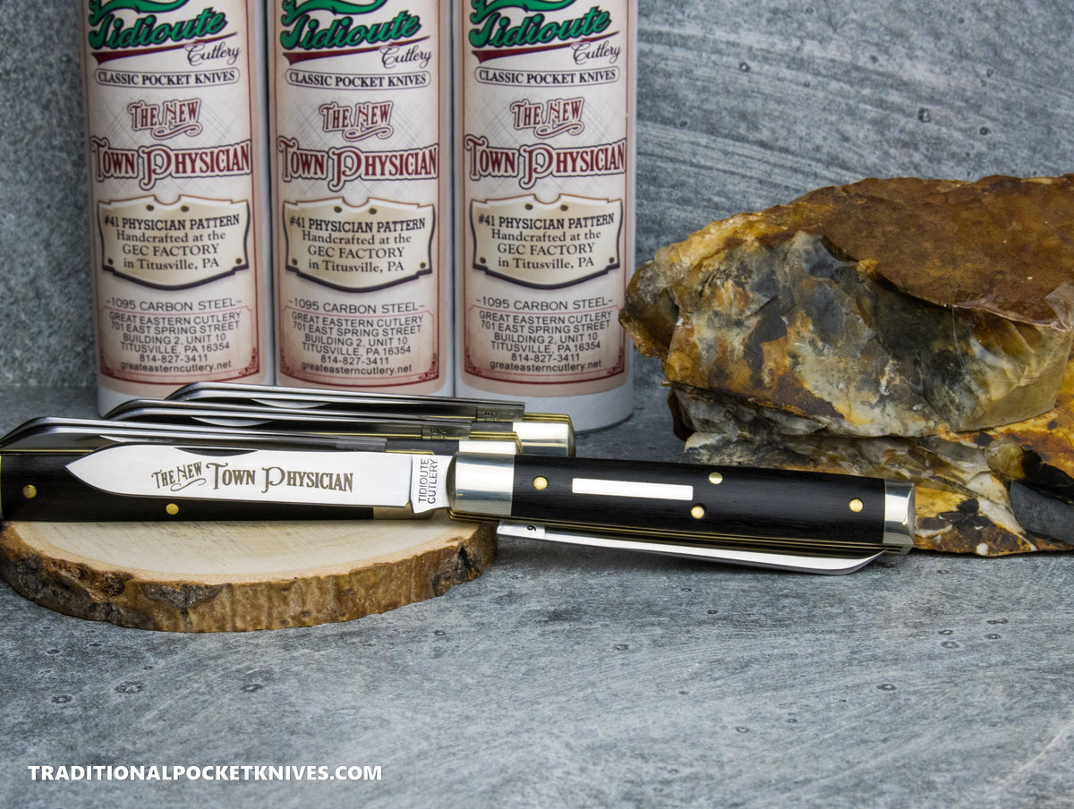 Great Eastern Cutlery #412226 Tidioute Cutlery Town Physician Gabon Ebony