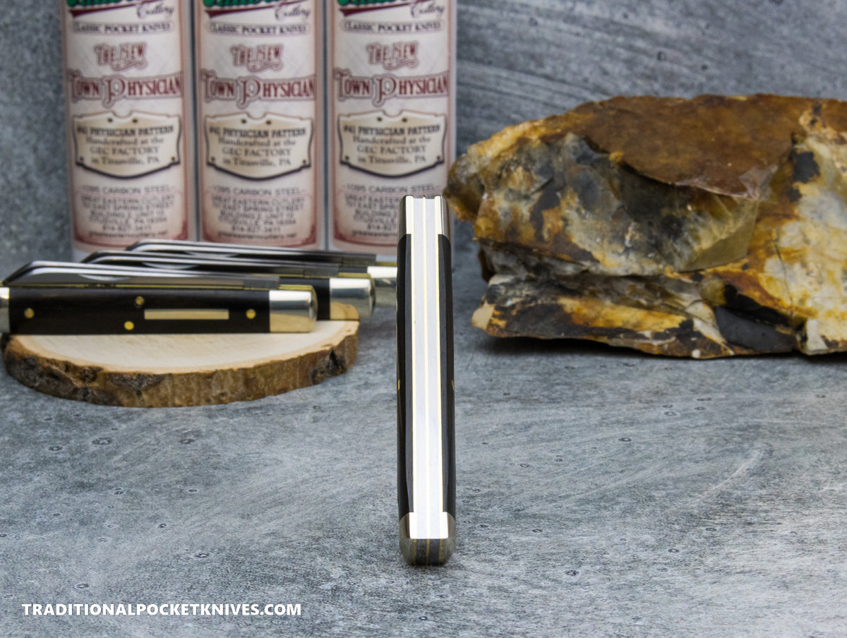 Great Eastern Cutlery #412226 Tidioute Cutlery Town Physician Gabon Ebony