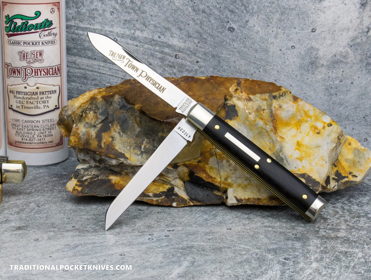 Great Eastern Cutlery #412226 Tidioute Cutlery Town Physician Gabon Ebony