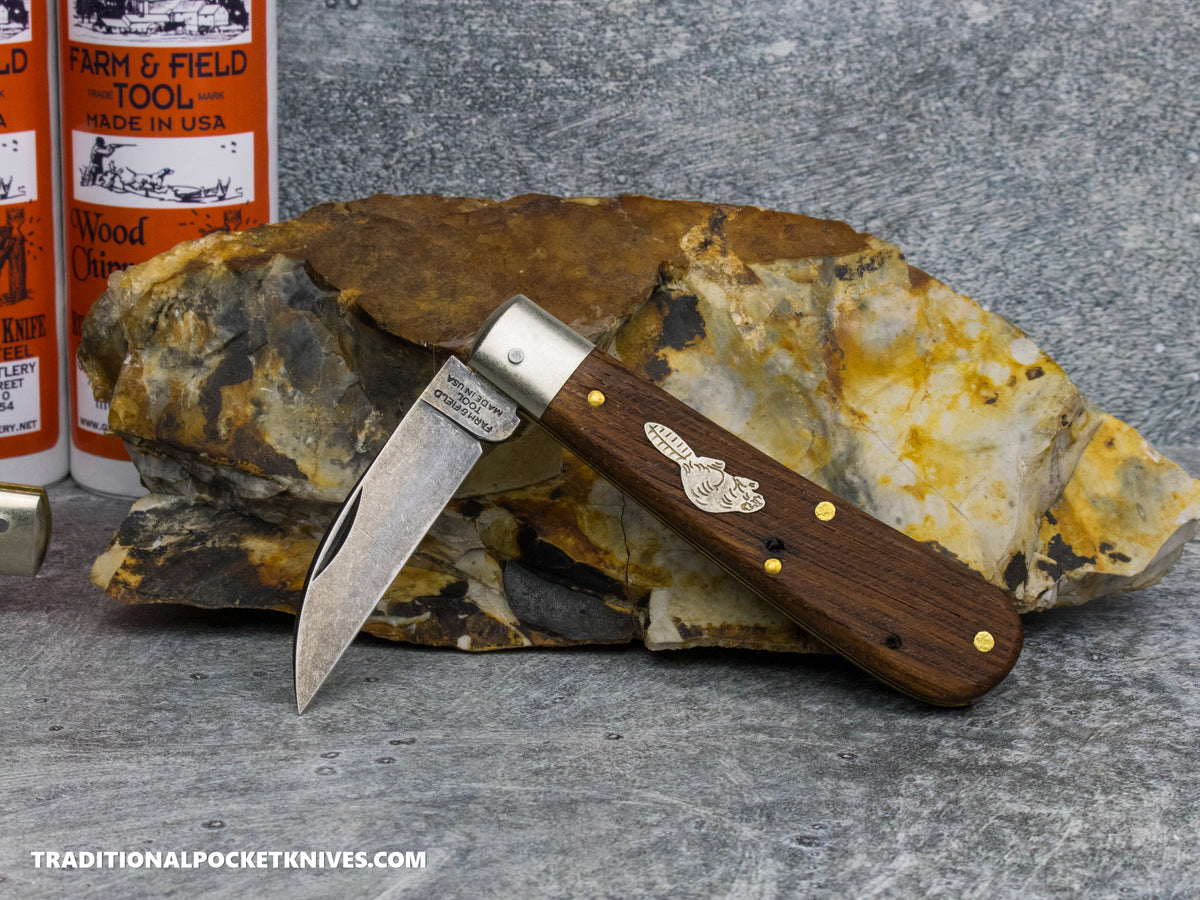 Great Eastern Cutlery #930126L Farm&Field Tool Rustic Whittling Knife Antique Wormy Chestnut