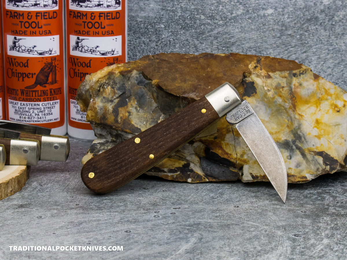 Great Eastern Cutlery #930126L Farm&Field Tool Rustic Whittling Knife Antique Wormy Chestnut