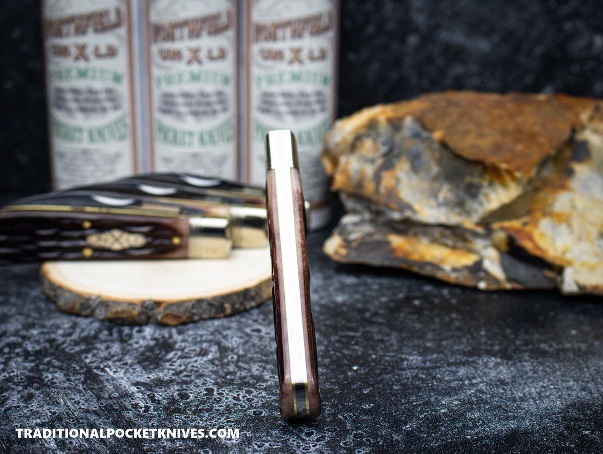 Great Eastern Cutlery #470124 Northfield UNXLD Viper Purple Sage Horsecut India Bone