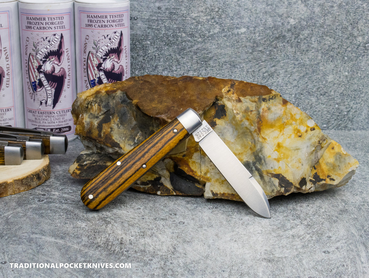 Great Eastern Cutlery #152125 Tidioute Cutlery Boys Badge Knife Mexican Bocote Wood