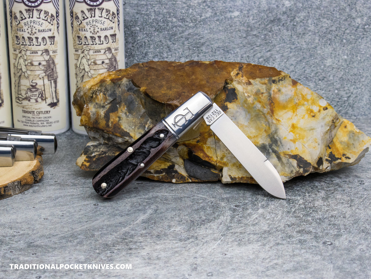 Great Eastern Cutlery #152126 Tidioute Cutlery Sawyer Barlow Brown Soup Bone - Charlie Campagna Special Factory Order