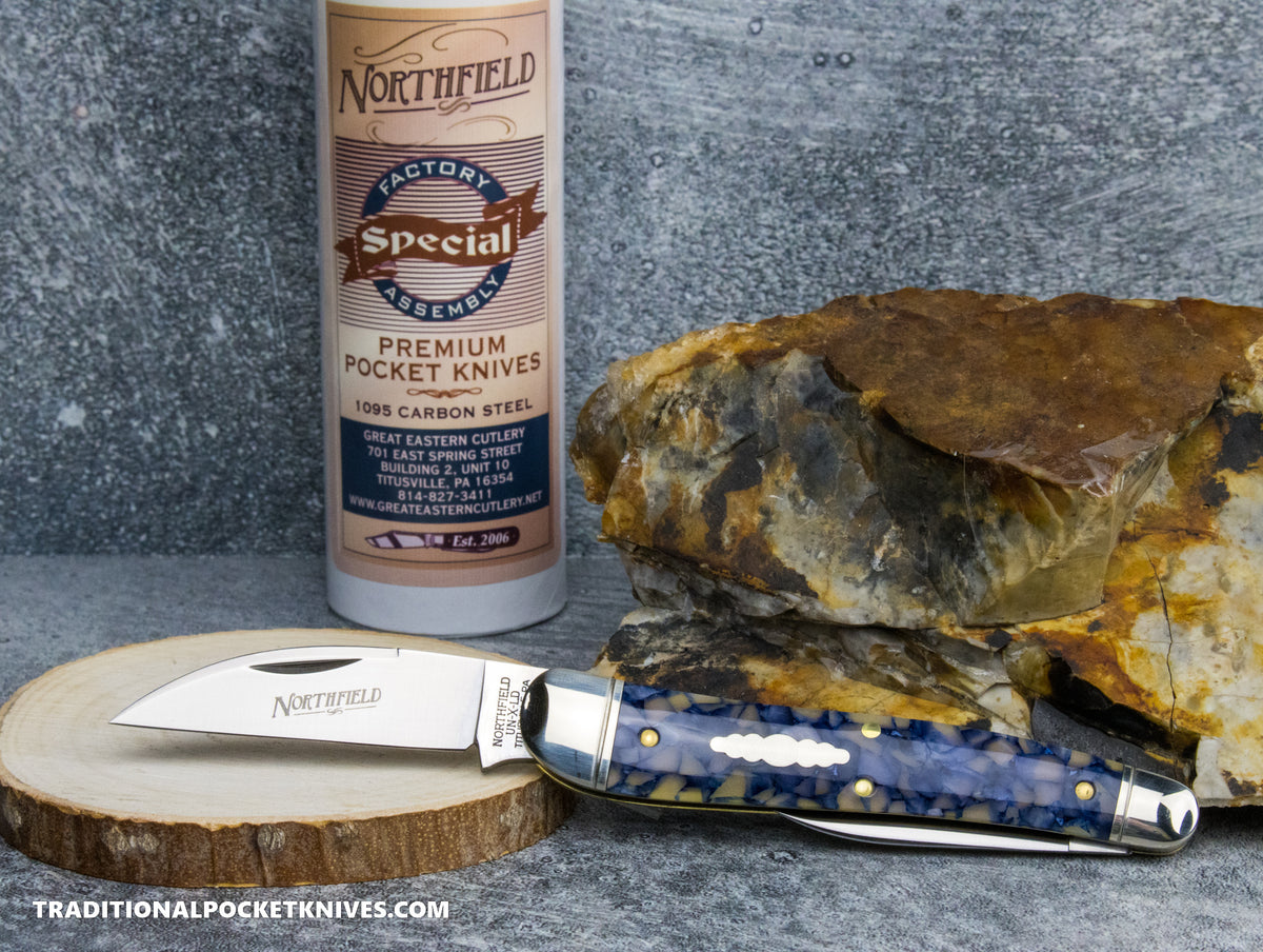 Great Eastern Cutlery #380225 Northfield UNXLD Special Factory Assembly Campfire Whittler Spring Ice Out Acrylic