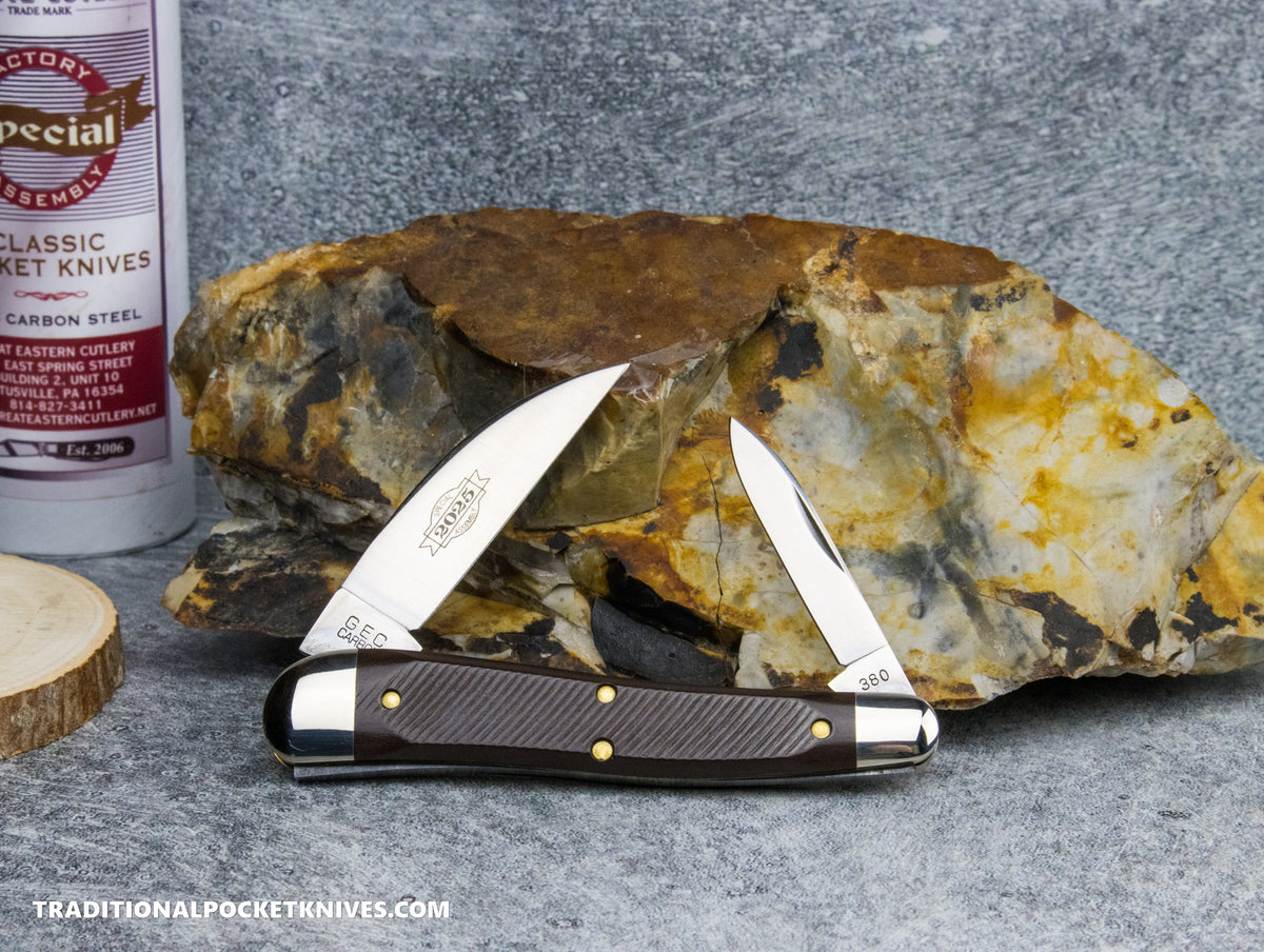 Great Eastern Cutlery #380225 Tidioute Cutlery Special Factory Assembly Campfire Whittler Rosedale Richlite