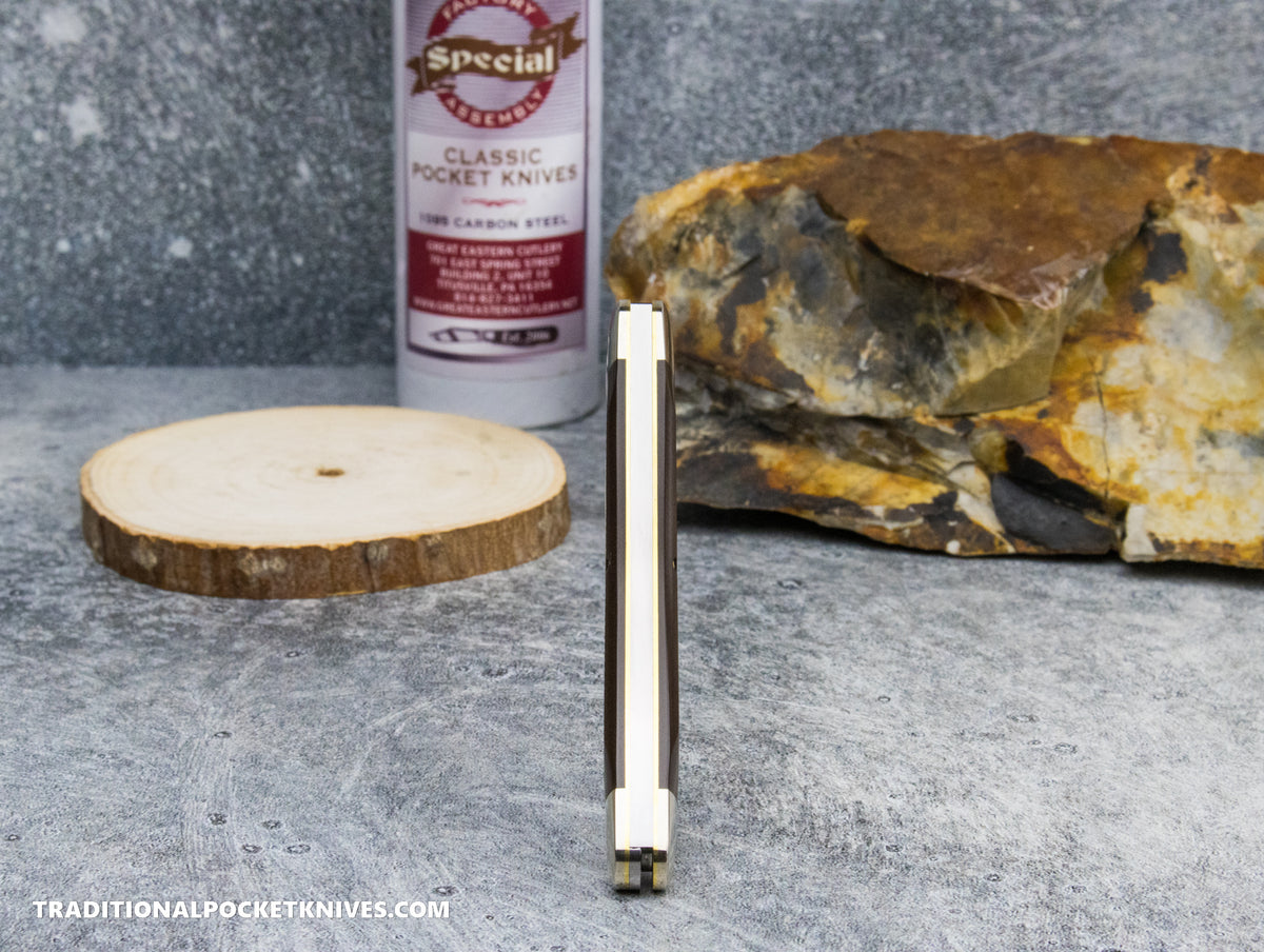 Great Eastern Cutlery #380225 Tidioute Cutlery Special Factory Assembly Campfire Whittler Rosedale Richlite