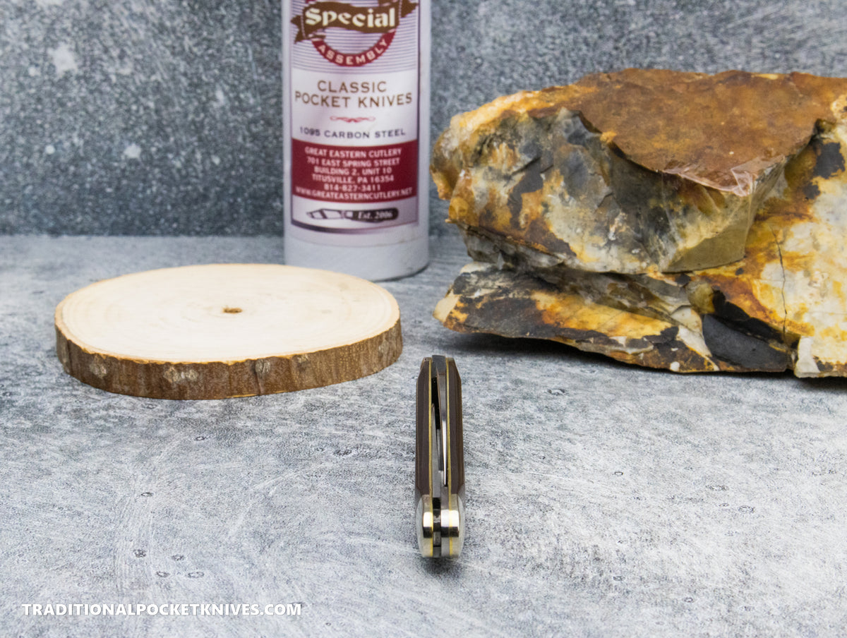 Great Eastern Cutlery #380225 Tidioute Cutlery Special Factory Assembly Campfire Whittler Rosedale Richlite
