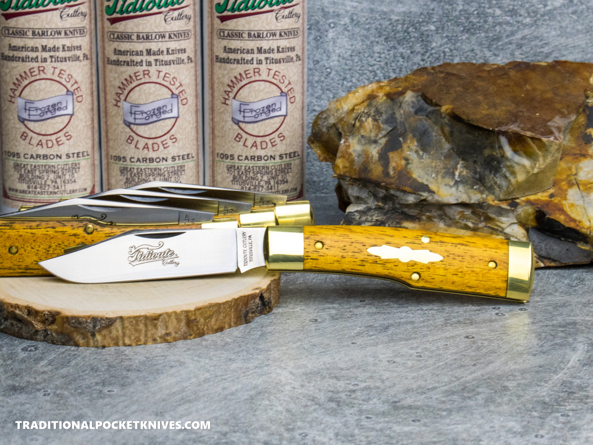 Great Eastern Cutlery #441126 Tidioute Cutlery Buffalo Jack Osage Orange Wood