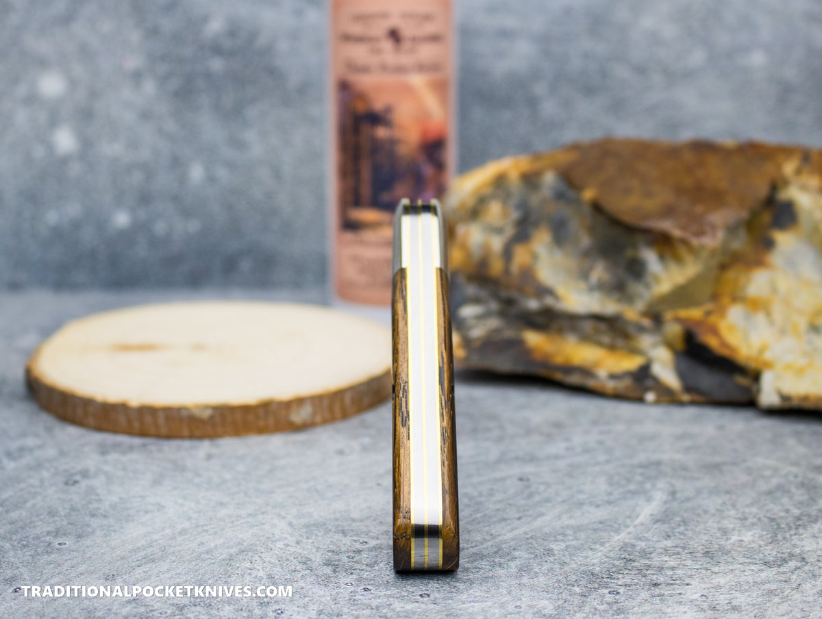 Great Eastern Cutlery #781224 Tidioute Cutlery Bullet End Barlow Charred Barrel Oak