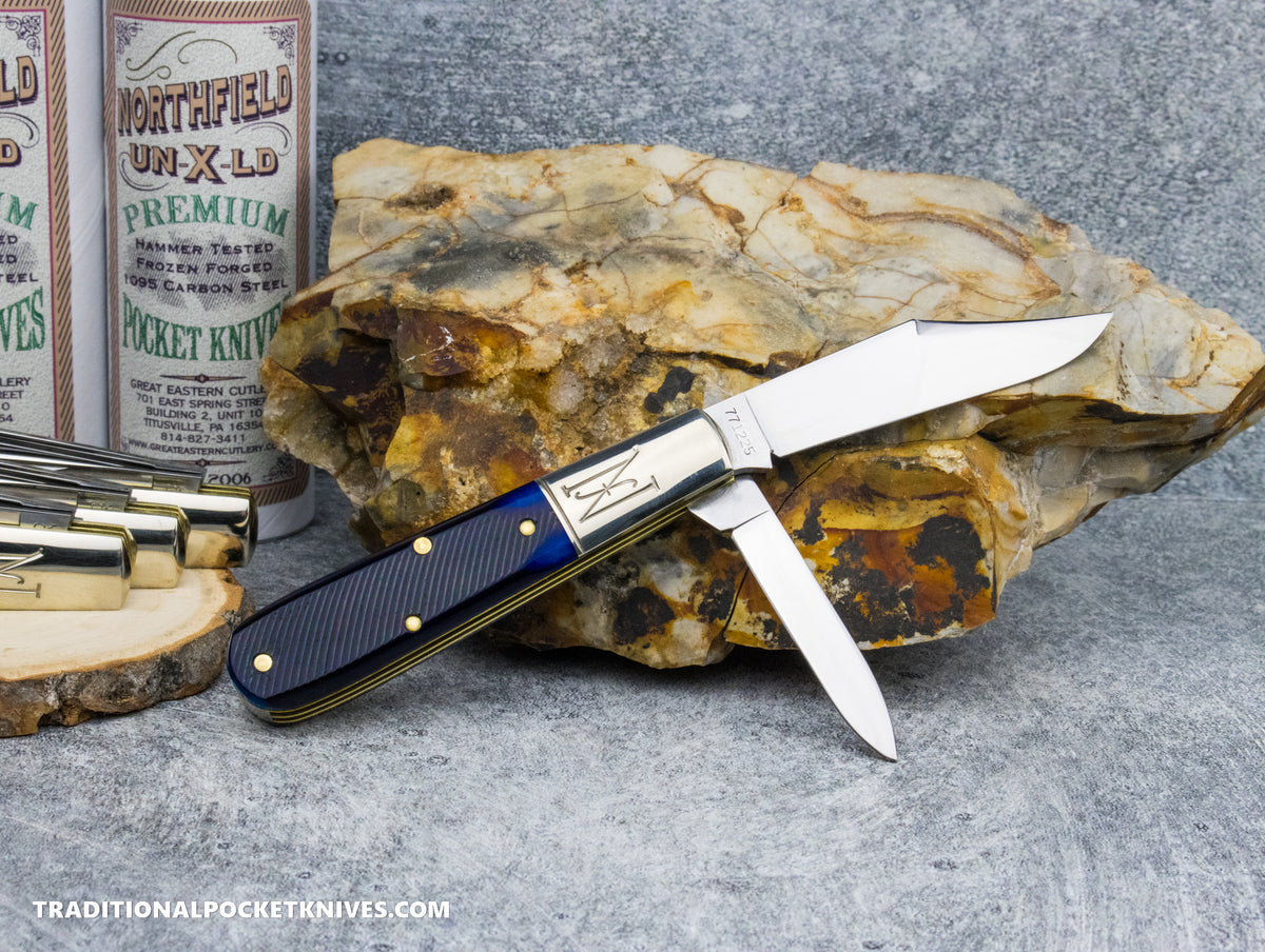 Great Eastern Cutlery #771225 Northfield UNXLD Yankee Barlow Blueberry Sawcut Bone