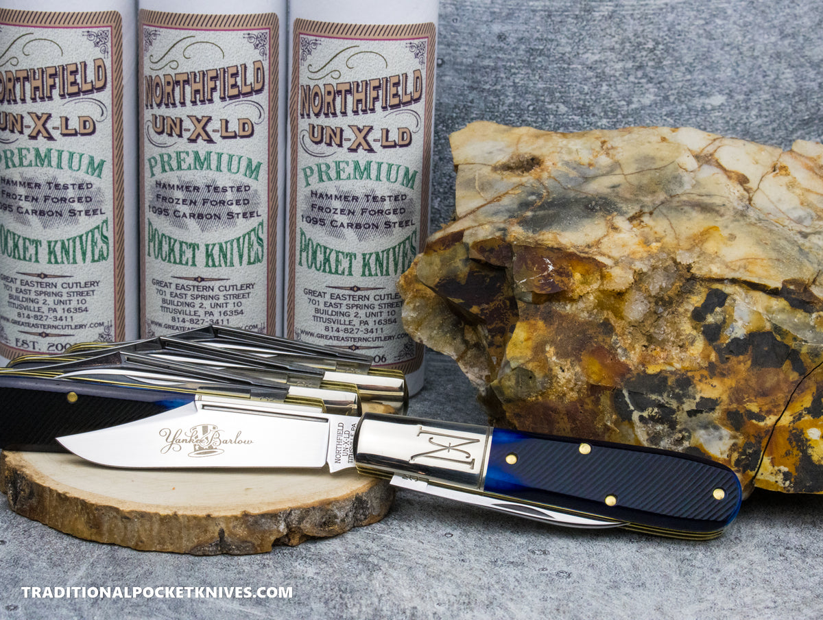 Great Eastern Cutlery #771225 Northfield UNXLD Yankee Barlow Blueberry Sawcut Bone