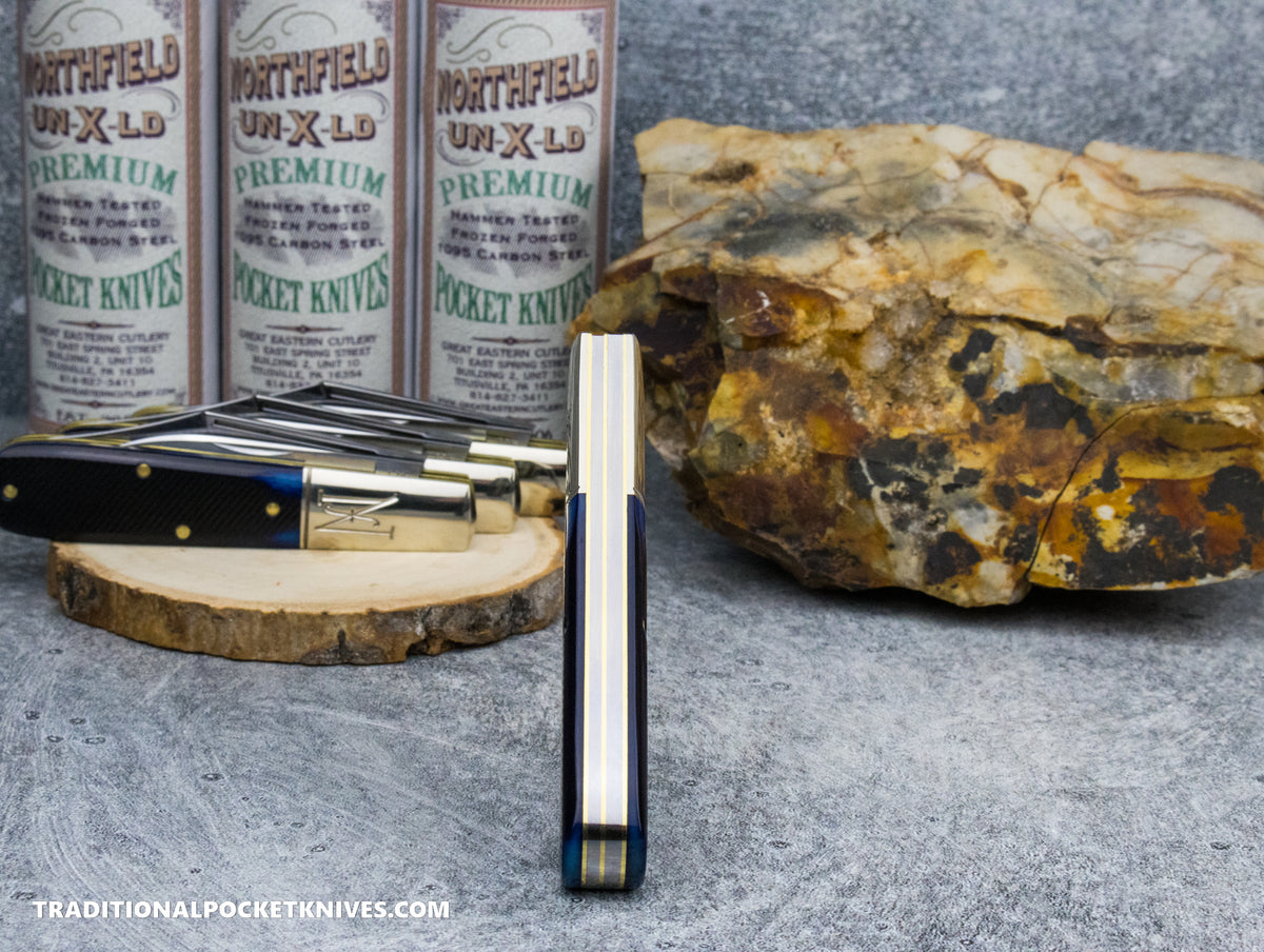Great Eastern Cutlery #771225 Northfield UNXLD Yankee Barlow Blueberry Sawcut Bone