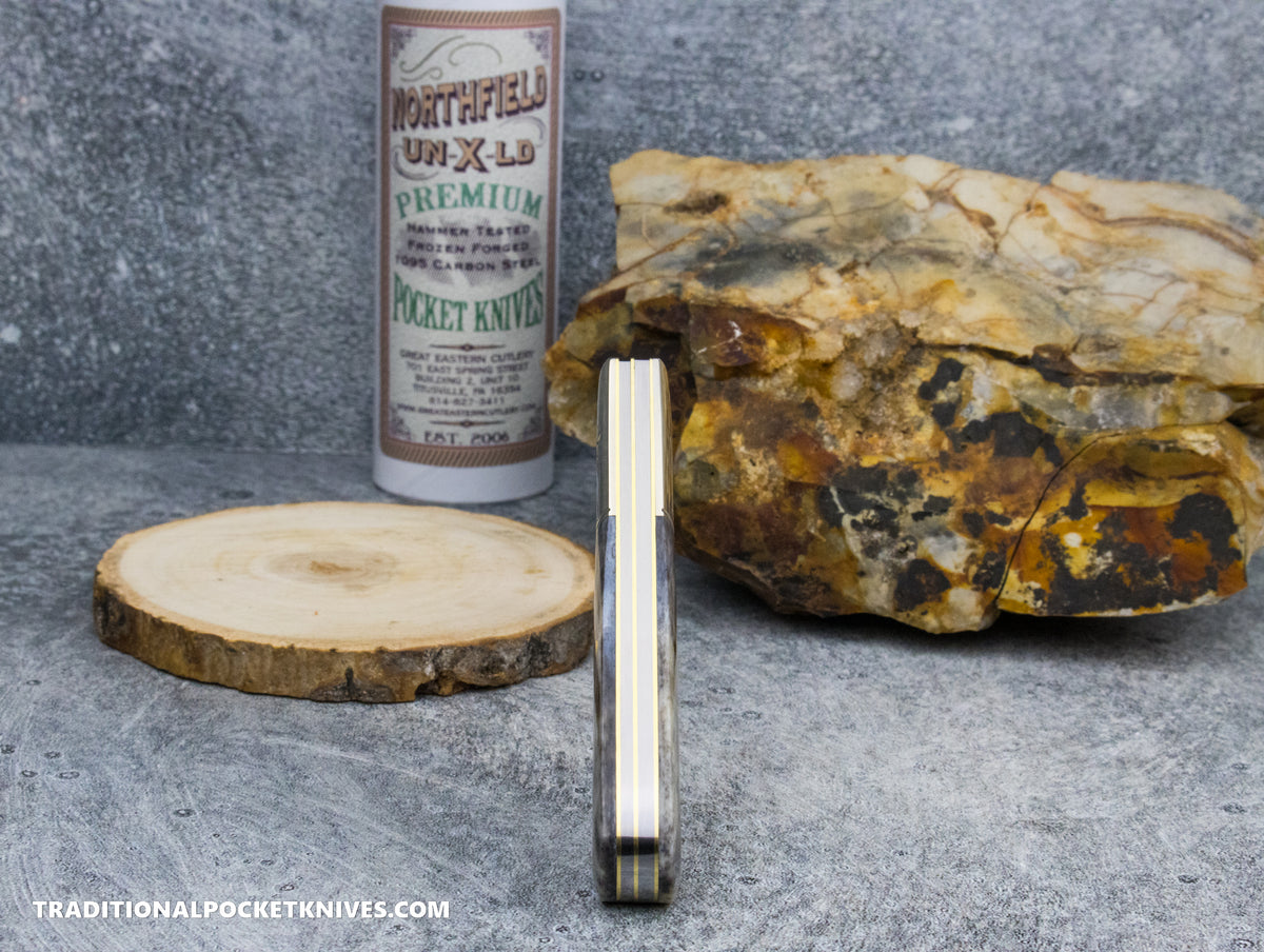 Great Eastern Cutlery #771225 Northfield UNXLD Yankee Barlow Dyed Smooth Camel Bone #1