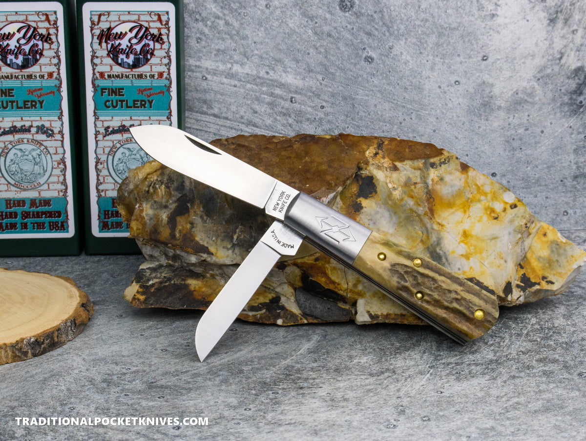 Cooper Cutlery New York Knife Co. Barlow Stag (2506 S) #2 - 01/26