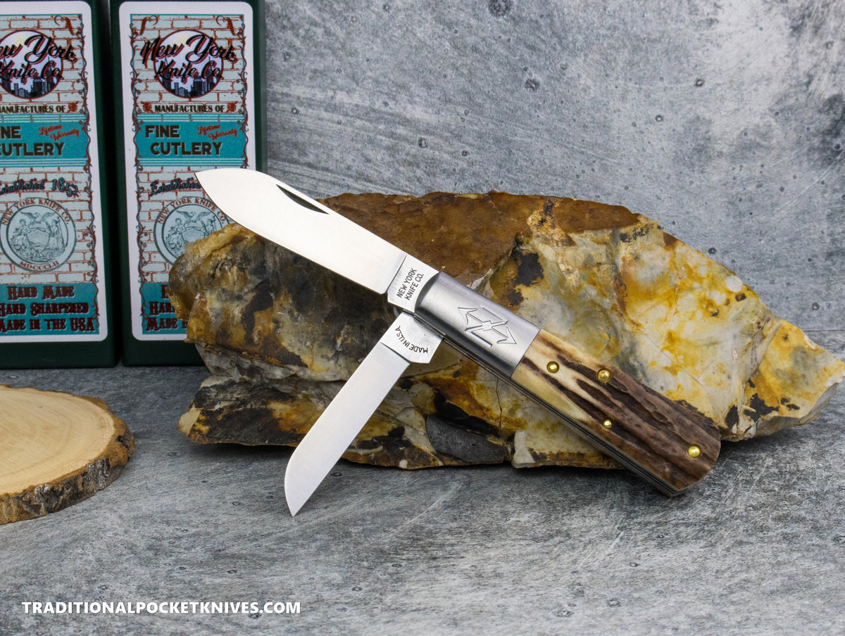 Cooper Cutlery New York Knife Co. Barlow Stag (2506 S) #3 - 01/26