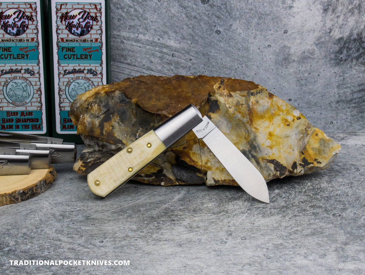 Cooper Cutlery New York Knife Co. Barlow Natural Sawcut Bone (1506 N SC)