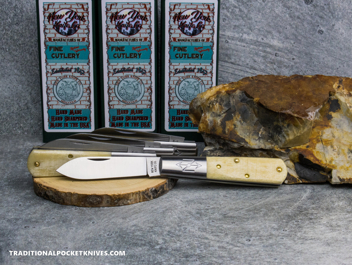 Cooper Cutlery New York Knife Co. Barlow Natural Sawcut Bone (1506 N SC)