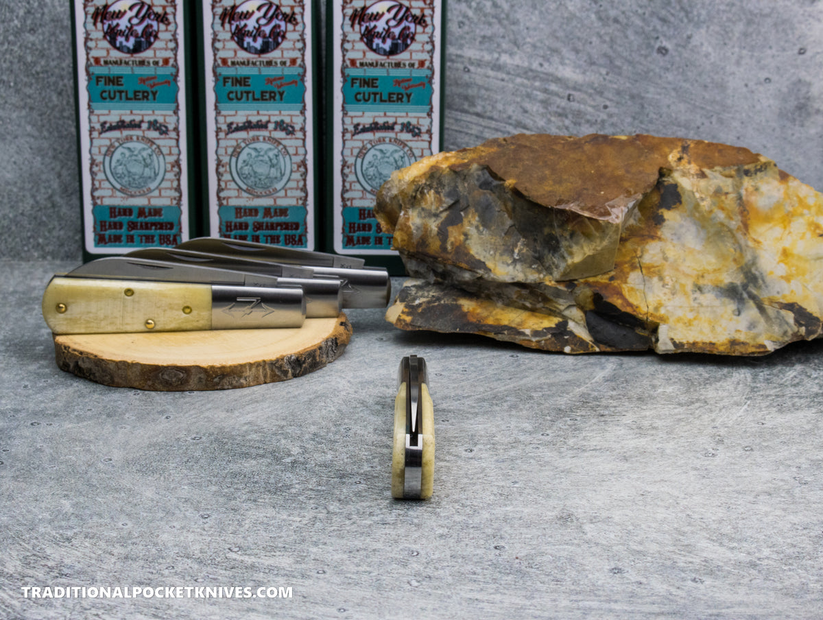 Cooper Cutlery New York Knife Co. Barlow Natural Sawcut Bone (1506 N SC)