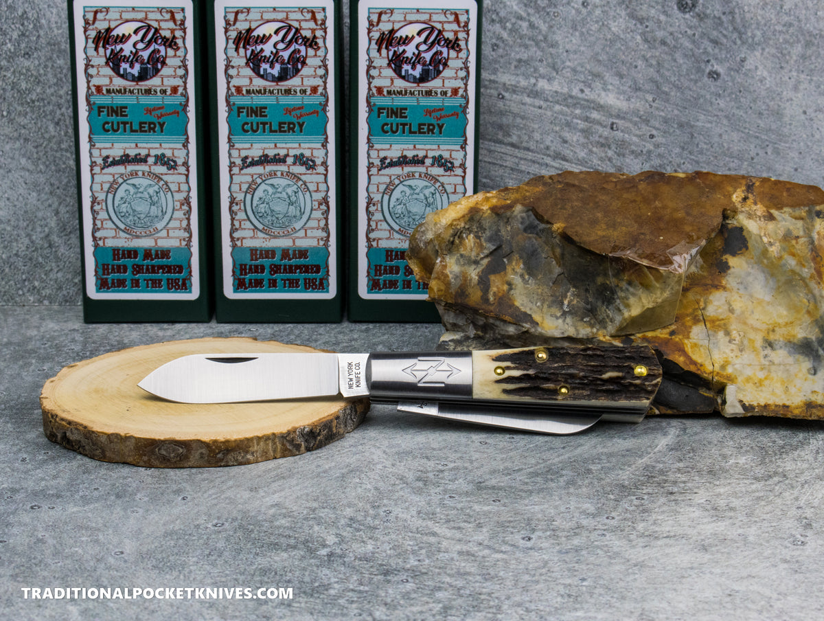Cooper Cutlery New York Knife Co. Barlow Stag (2506 S) #5 - 01/26