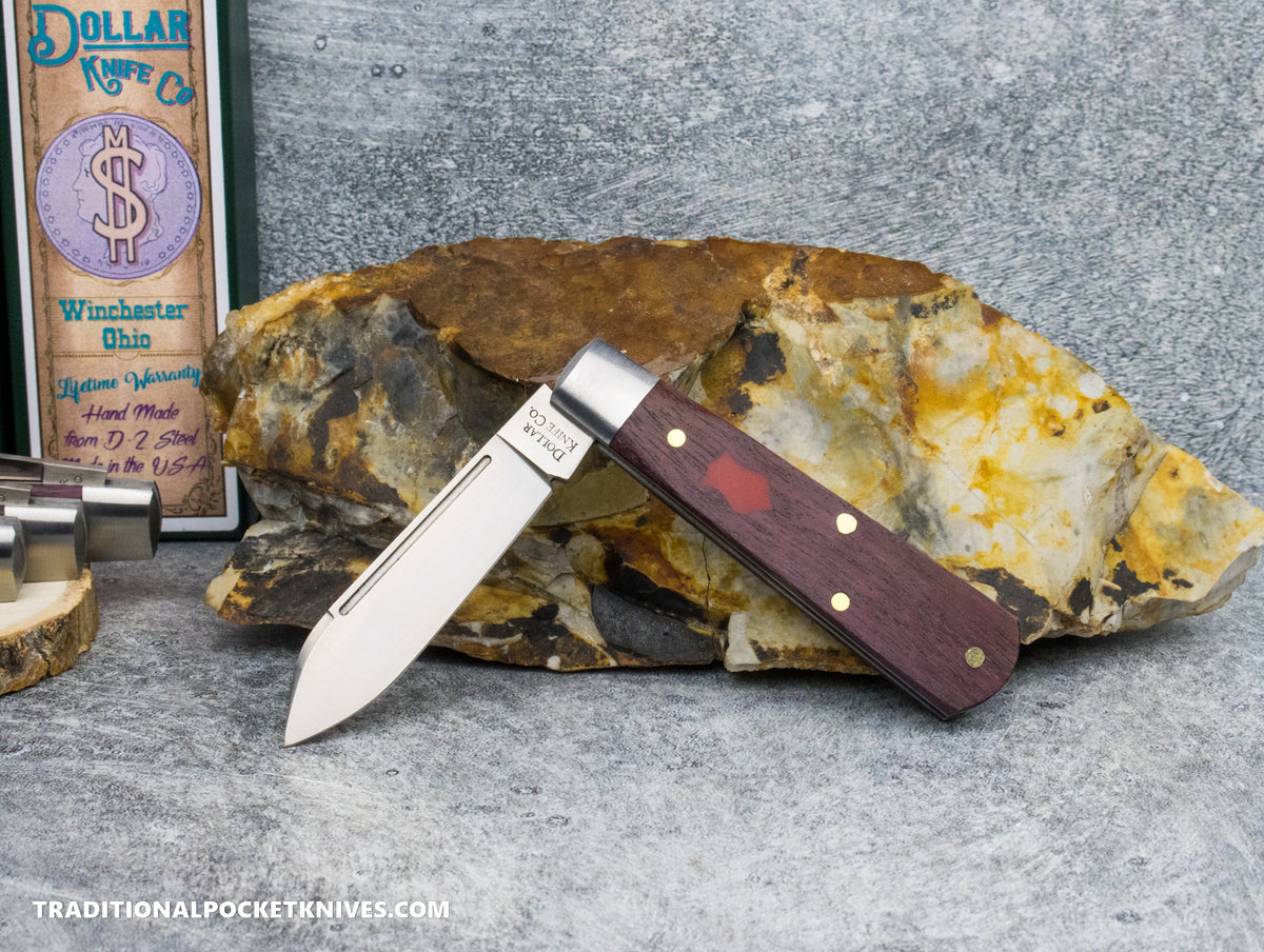 Cooper Cutlery Dollar Knife Co. Bloodwood Red Shield Jack (BW RS)