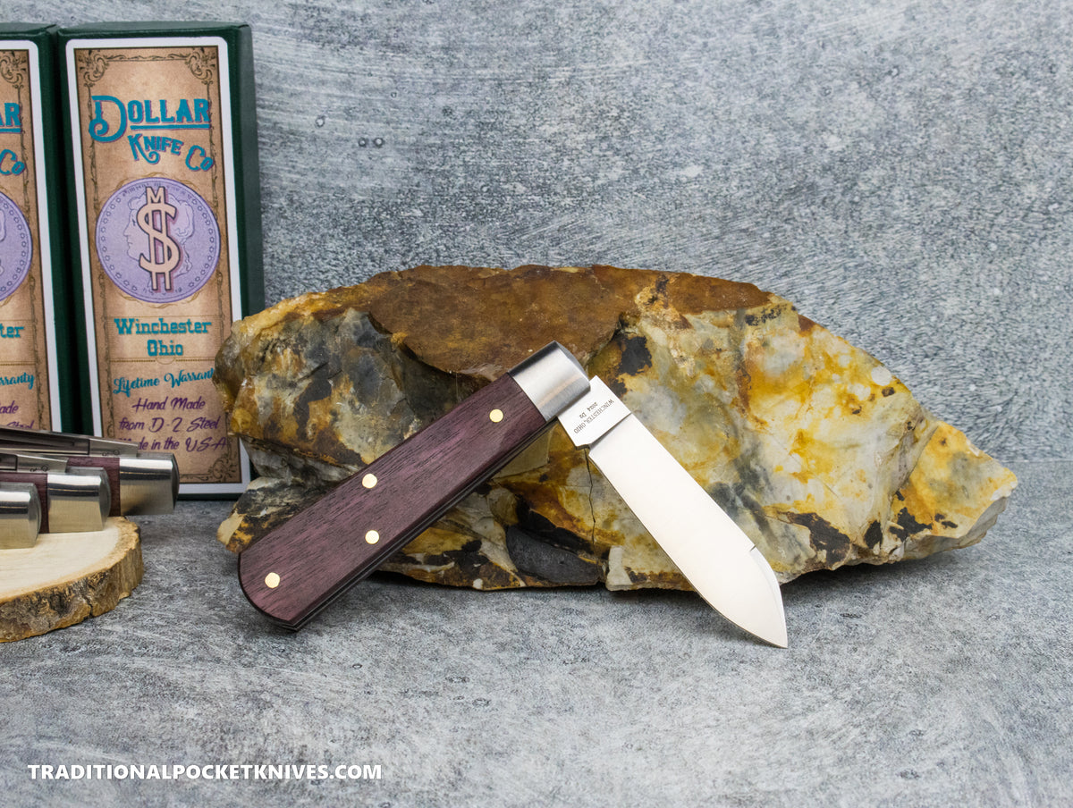 Cooper Cutlery Dollar Knife Co. Bloodwood White Shield Jack (BW WS)