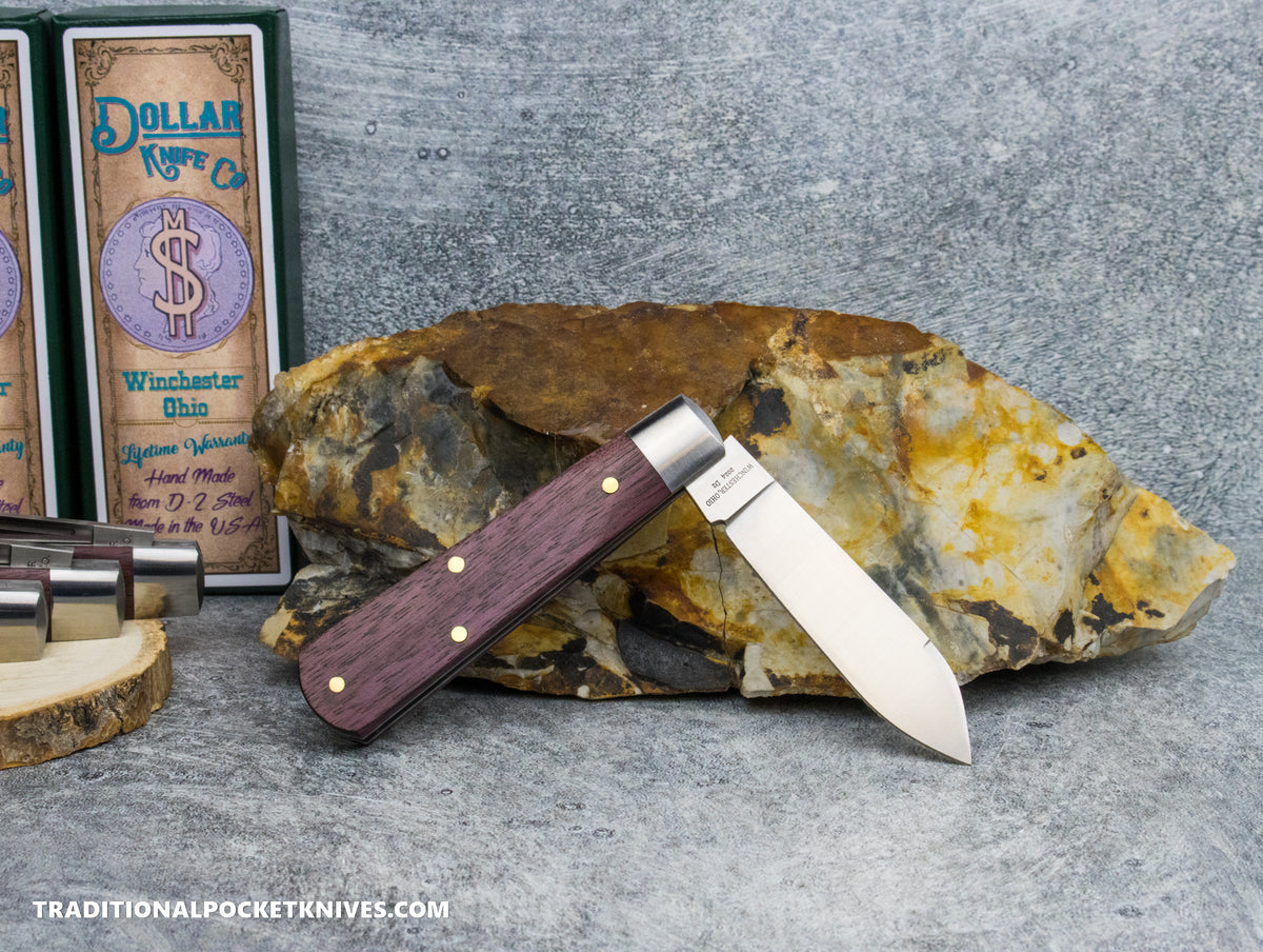 Cooper Cutlery Dollar Knife Co. Bloodwood Blue Shield Jack (BW BS)
