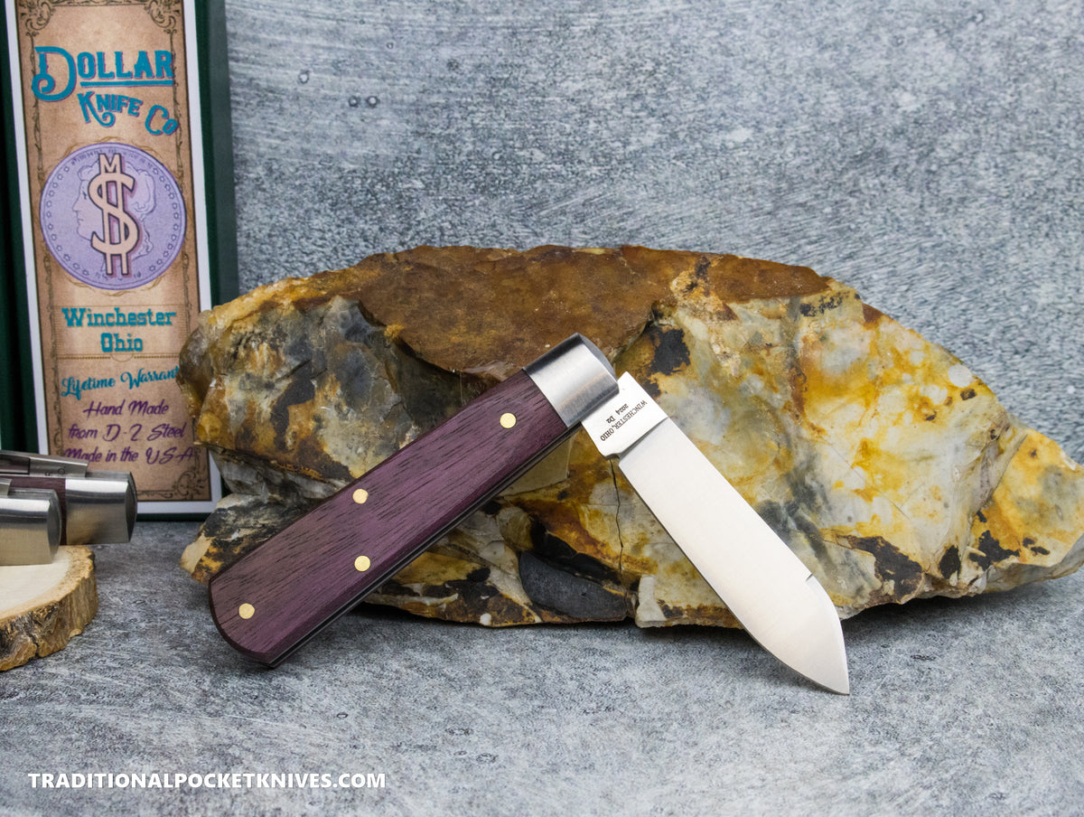 Cooper Cutlery Dollar Knife Co. Bloodwood Black Shield Jack (BW BLS)